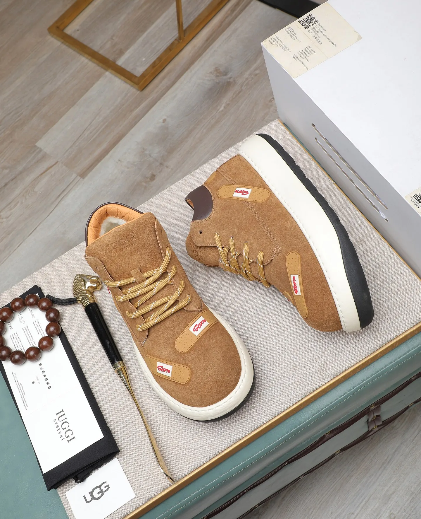 Men's shoes 💰680 IUGGI new retro presbyopia men's shoes, casual and versatile, full of high-end sense, fashionable, luxury and personalized style, joint style, retro presbyopia factor, full of handsome style, first layer suede cowhide, lining wool, rubber outsole, light and non-slip size: 39-44